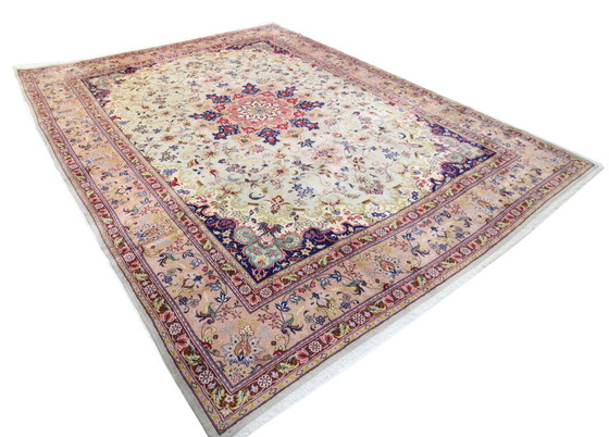 Image 1 of Origineel handgeknoopt Perzisch tapijt Tabriz 40 Raj Fijn 387 X 300 Cm Topconditie