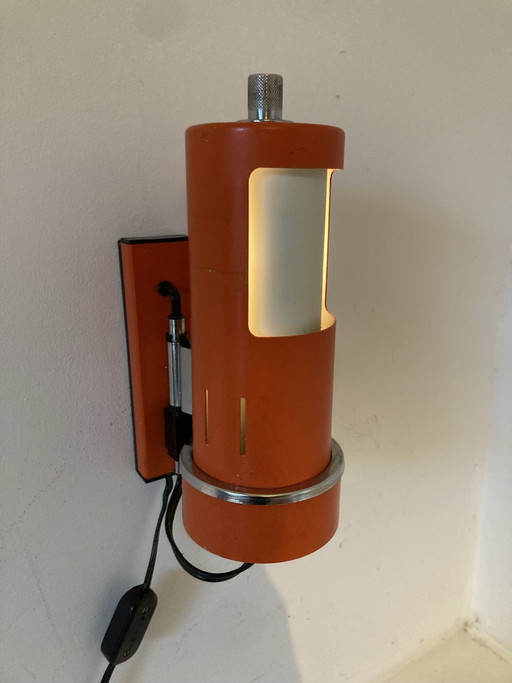 Vintage jaren 70 space age reggiani wandlamp