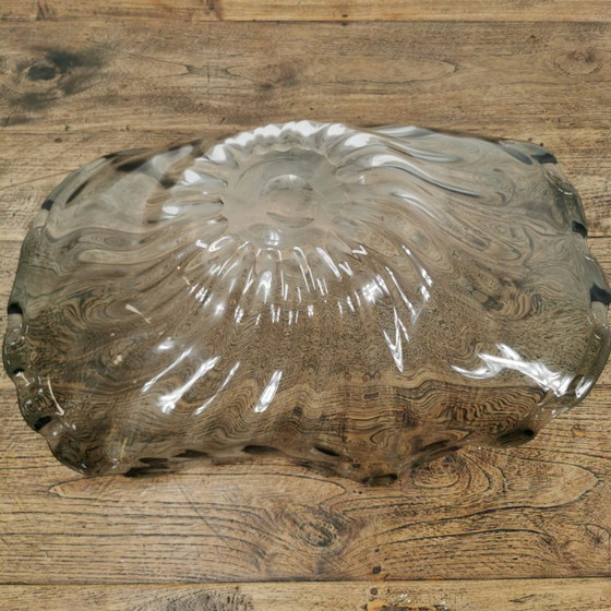 Image 1 of Grand bol en verre de style italien, coupe à fruits, bol de service en verre