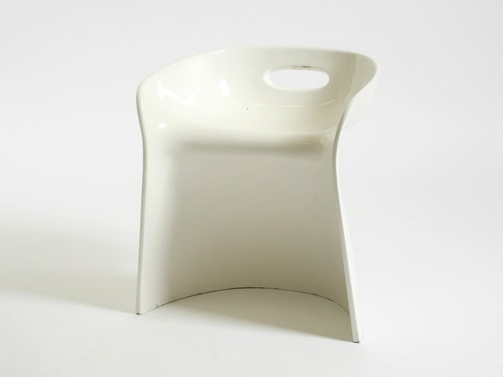 Image 1 of Very rare white stool by Winfried Staeb from the 1970s for the Form + Life Collection