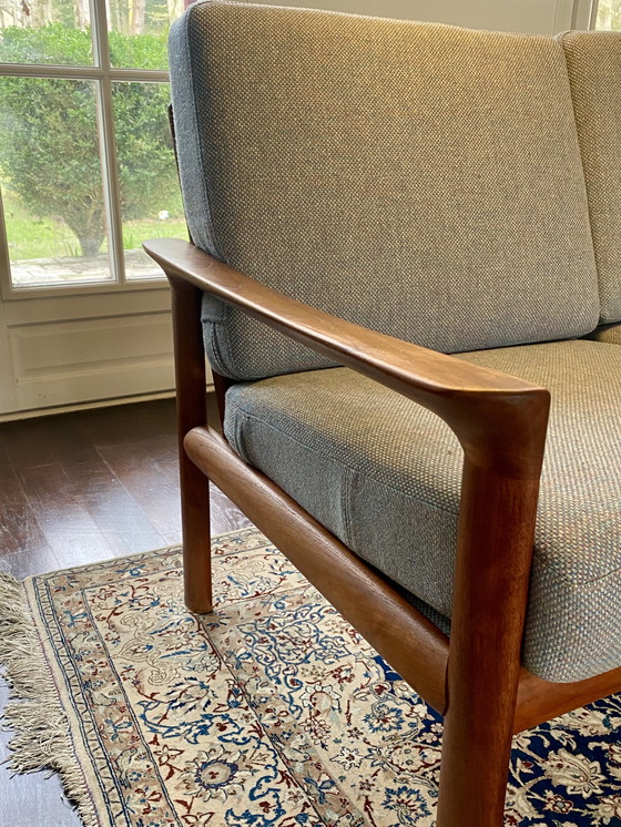 Image 1 of Ensemble de salon scandinave en teck massif – Komfort, Danemark, années 1960