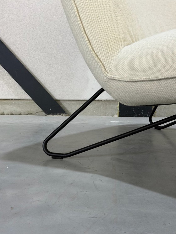 Rolf Benz Freistil 394 Armchair - cream-colored fabric – Textile (photo 8 of 10)