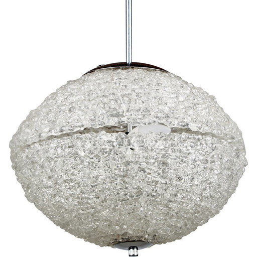 Lampe suspendue vintage en plexiglas et métal, 1960