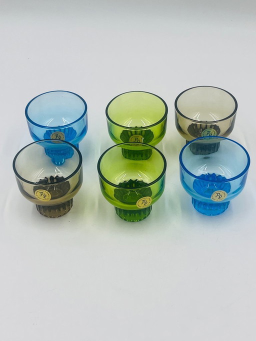 Lot de 6 verres F&P Italy