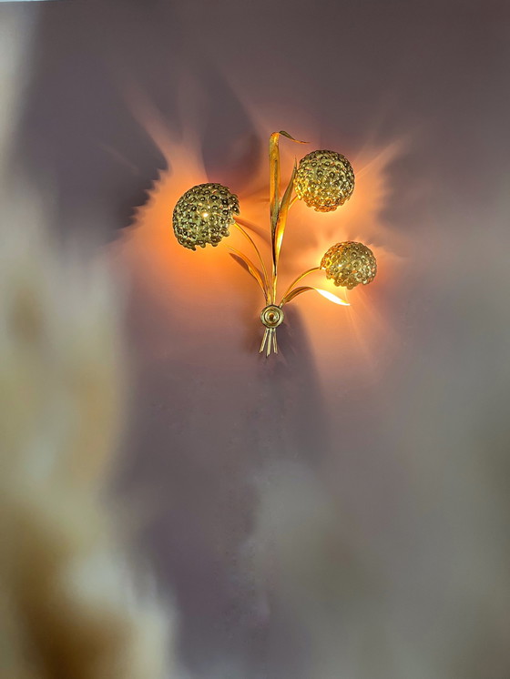 Image 1 of Italian Palladio Hydrangea Wall Lamp