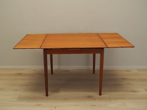 Image 1 of Teakhouten tafel, Deens ontwerp, jaren 70, productie: Denemarken