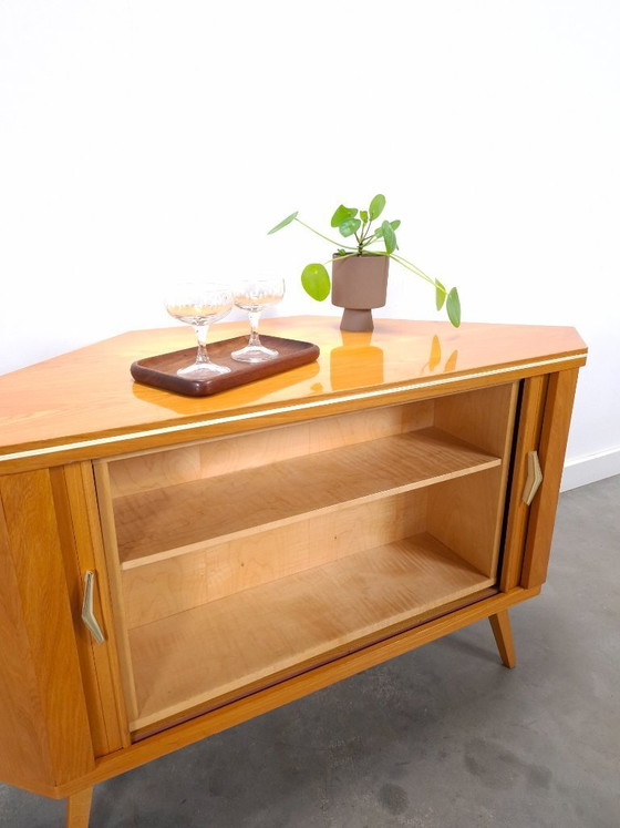 Image 1 of Mueble bar esquinero giratorio con espejo