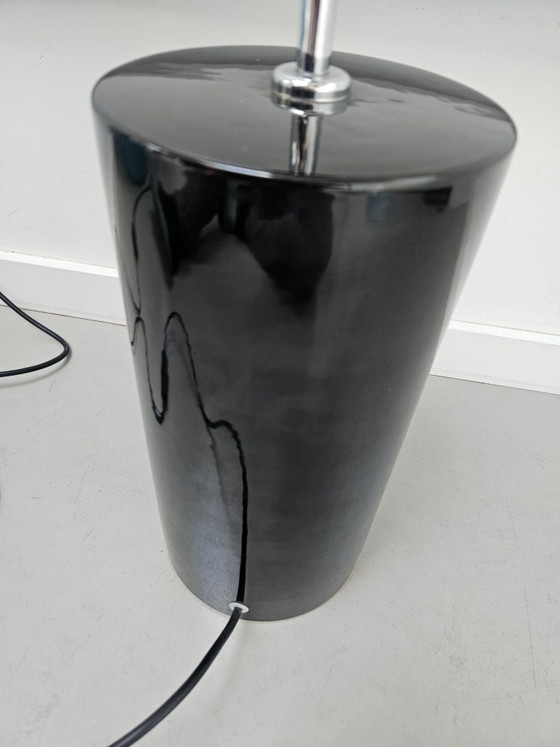 Vintage Brutalist Table Lamp Cerámicas Bondia 1970s, Ceramic, Black (photo 12 of 14)