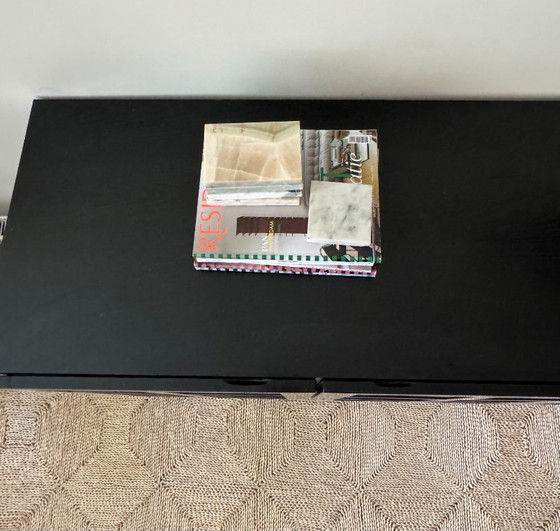 Image 1 of Brutalist Sideboard in black oak - Belgian
