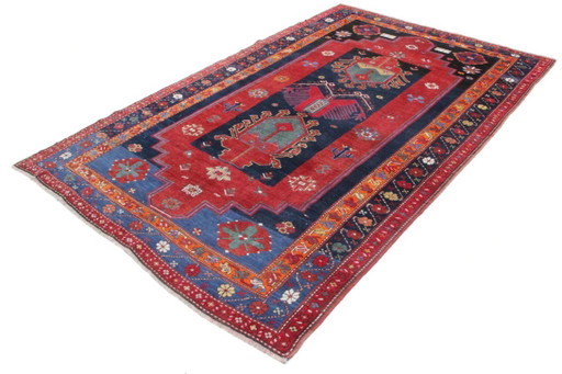 Antieke Russische Kaukasische Ghazni Kazak Shirvan, meer dan 100 jaar oud, 280 x 175 cm
