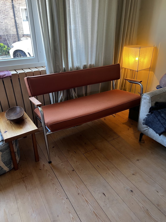 Image 1 of Oranje (eettafel) bankje