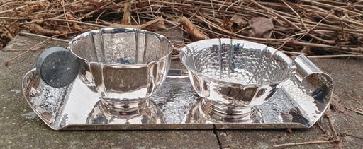 Gero: Set di crema placcato argento Georg Nilsson