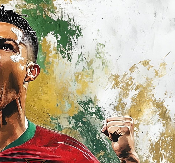 Alberto RICARDO - Cristiano Ronaldo 6 - Lithografie van de kunstenaar – Litho's & Zeefdrukken, Canvas (photo 5 of 15)