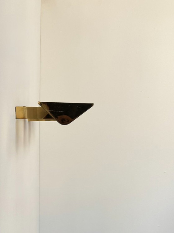 Image 1 of Paire d'appliques vintage laiton massif, France, 1970