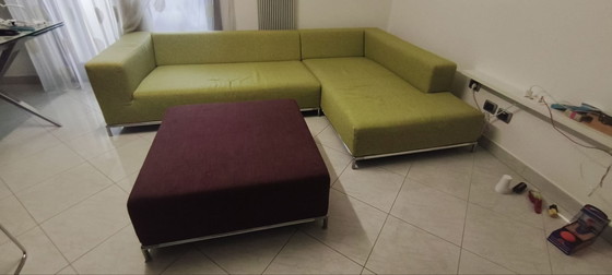 Canapé et pouf modèle George marque B&B – B&B Italia, Canapés d'angle, Métal, Textile (photo 2 of 5)