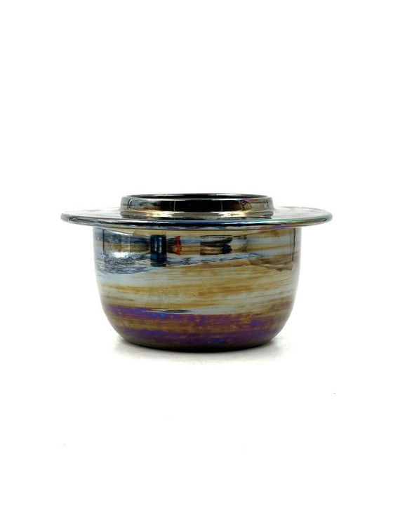 Image 1 of Mid-century modern iridescent ceramic, Paoli Italy 1970s