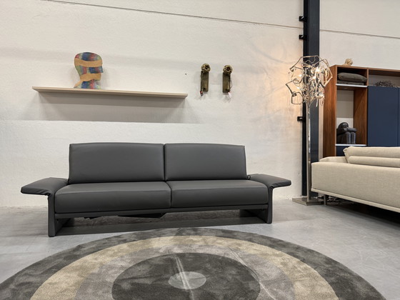 Image 1 of Rolf Benz Cara Sofa, graues Leder, 220