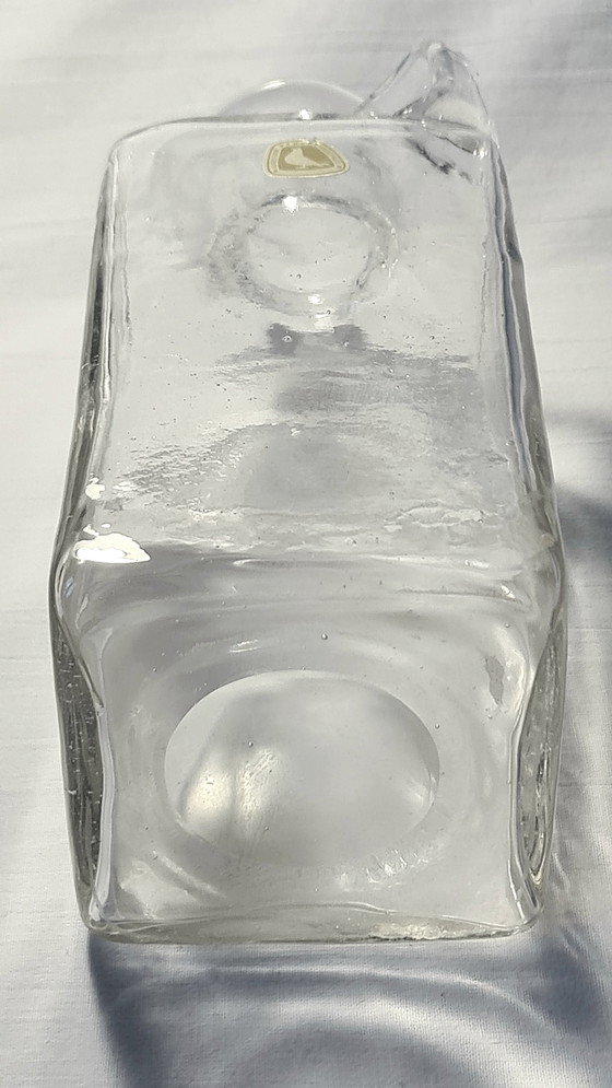 Caraffa in vetro / Vaso vintage Alfred Taube Vohenstrauß Mid Century 60s/70s Ottime condizioni H21/23 (photo 13 of 14)