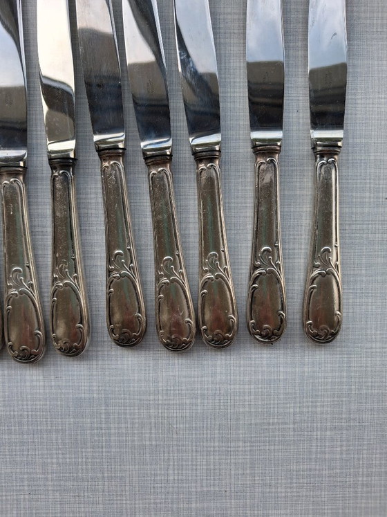 12 Coltelli da dessert argentati – Set di posate, Metal (photo 9 of 9)