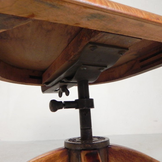 Sedia da ufficio Bauhaus, sedia da studio KRENZER, anni '30 – Sedie girevoli, Ghisa, Legno (photo 25 of 28)