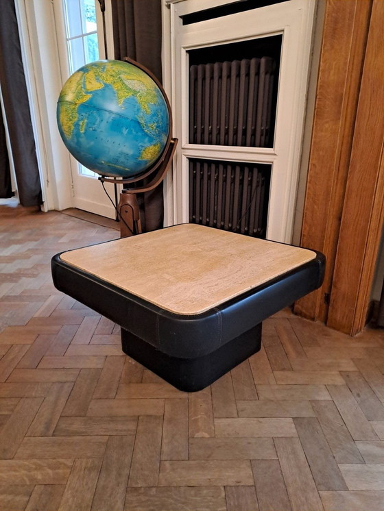 Image 1 of Vintage travertine table