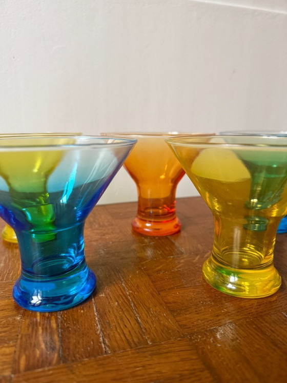 Image 1 of Set di 5 ciotole da dessert colorate Luminarc, Made in France