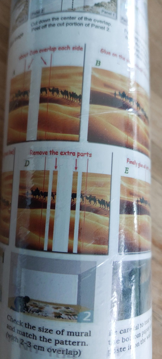 Image 1 of Moderni coni gelato colorati su PVC autoadesivo per la decorazione delle pareti.