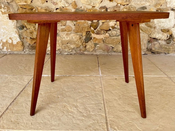 Image 1 of Table d'appoint vintage en acajou, style milieu du siècle, années 1960