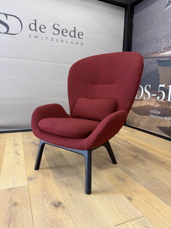 Sillón Rolf Benz 594 de tela roja – Sillones, Wool (photo 4 of 8)