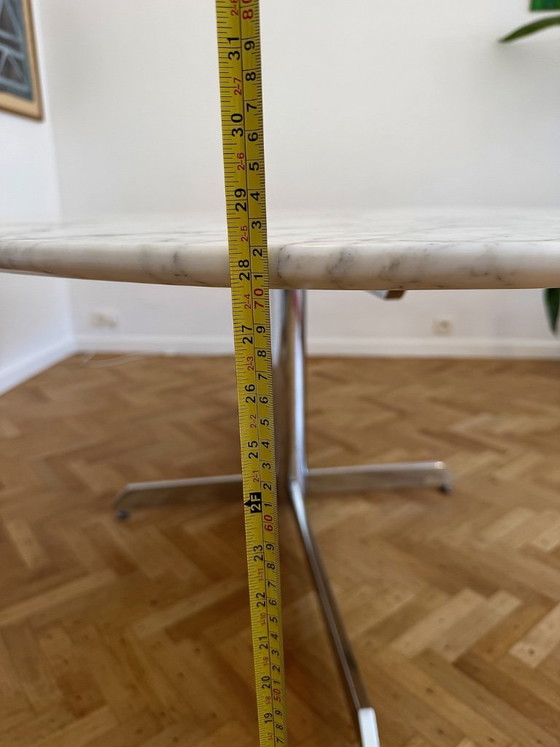Tavolo da pranzo vintage in marmo disegnato da Florence Knoll per Roche Bobois. – Tavoli da pranzo, Marble (photo 11 of 11)