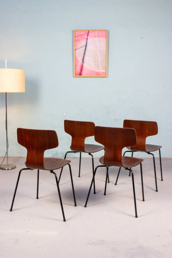 Image 1 of 4 x Arne Jacobsen Fritz Hansen 3103 Hammer Chair, jaren 60 vintage