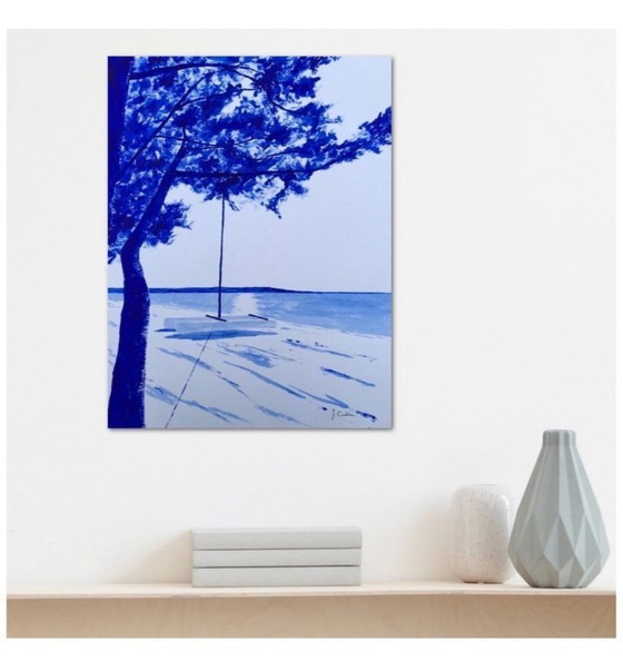 Image 1 of Acryl op Hahnemuhle papier Formaat 40x30cm