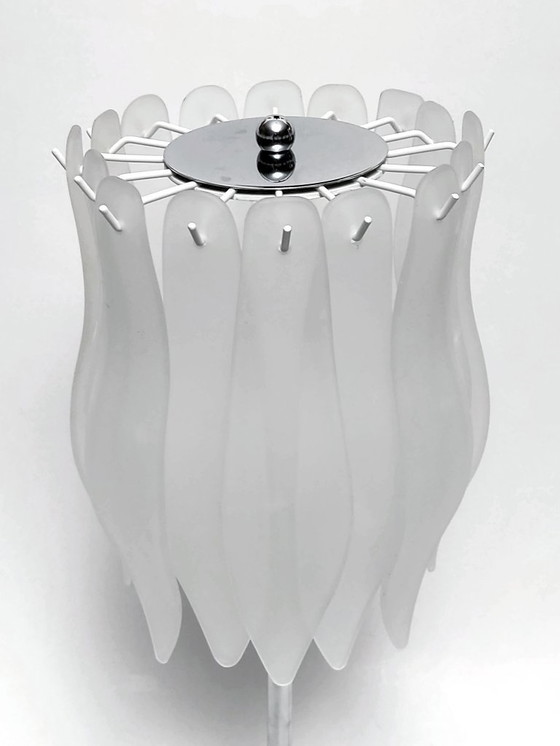 Image 1 of tafellamp glazen lamellen Massive