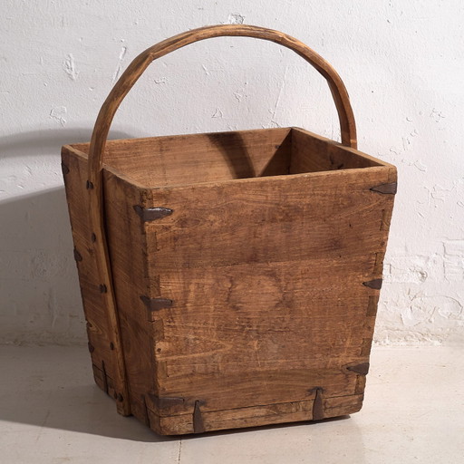 Antique oriental basket (c.1900) #8