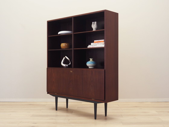 Image 1 of Bibliothèque en acajou, design danois, années 1970, fabricant : Omann Jun