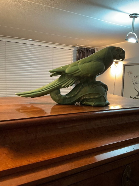 Image 1 of Macaw parrot from 1920 🦜 ‘ UNICA ‘ (rare) Museum piece