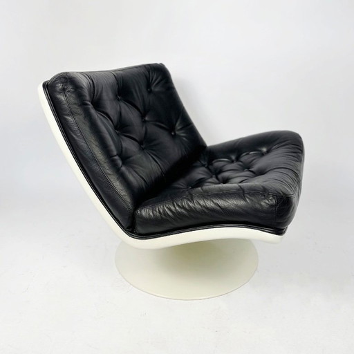 Artifort F976 draaibare loungestoel van Geoffrey Harcourt - eind jaren 60 - jaren 70