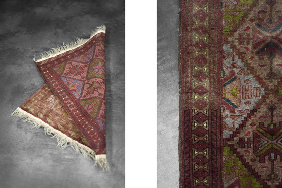 Image 1 of Tappeto Ersari orientale turkmeno vintage tessuto a mano, anni '50