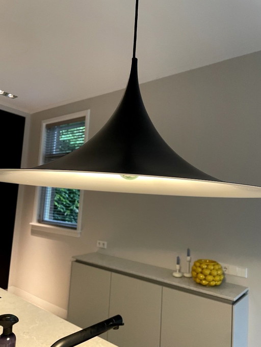 Gubi Semi Pendant pendant lamp L 60cm matte black