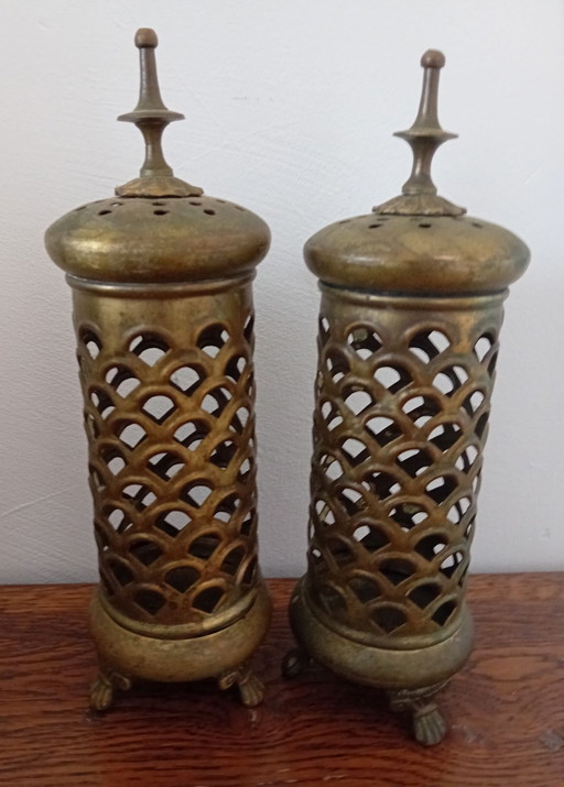 Vintage Messing Wierookbranders