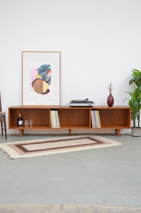 Image 1 of Credenza vintage, mobile HiFi per dischi, ripiano per dischi, mobile basso
