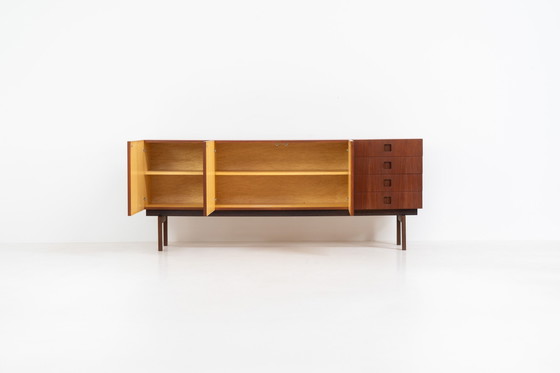 Image 1 of “Propos Series” Sideboard in Teak & Wengé by Hulmefa (The Netherlands, 1950s)