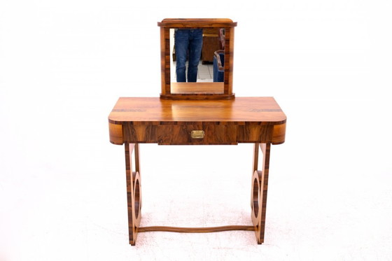 Image 1 of Art Deco kaptafel, Polen, circa 1930.