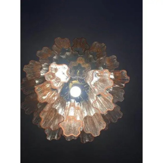 Image 1 of Elegante lampadario Tronchi in vetro di Murano con struttura dorata