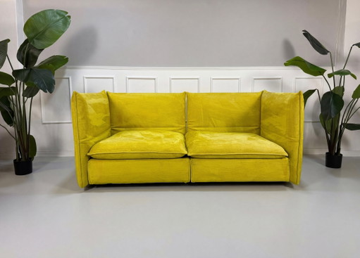 Vitra Mariposa Gelb Designer Sofa 2,5 Sitzer Couch