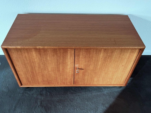 Credenza, cassettiera, mobile da cucina, teak, 1967