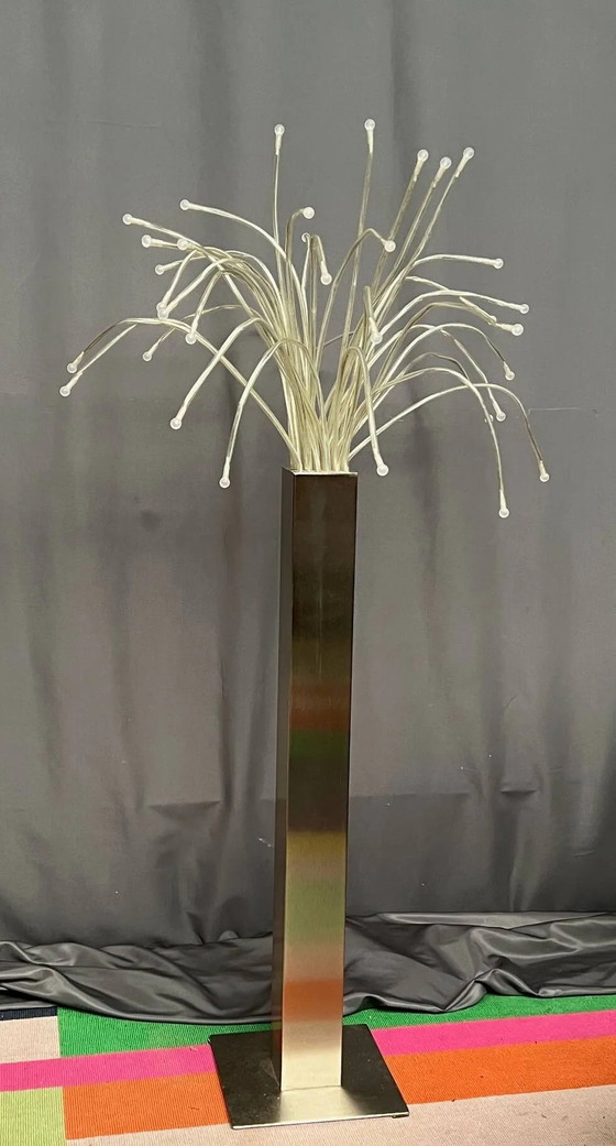 Lampe vintage. Métal chromé. – Lampadaires, Metal, Chrome (photo 3 of 7)