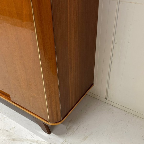 Armadio vintage Midcentury lucido anni sessanta appendiabiti ripiani – Legno (photo 6 of 9)