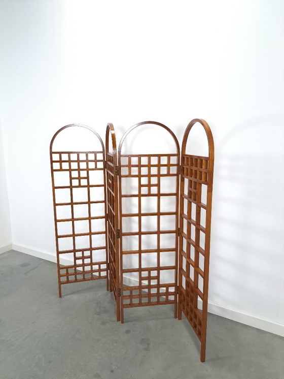 Image 1 of Teak houten kamerscherm roomdivider