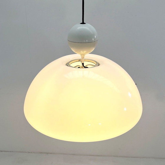 Image 1 of White Saliscendi Pendant Light by Elio Martinelli for Martinelli Luce, 1970s